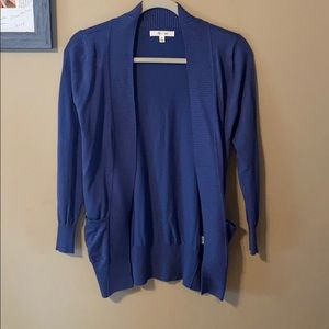 Blue cardigan